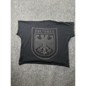 Mens Kanye West Vultures Los Angeles Apparel Black Crop T Shirt, Size 1